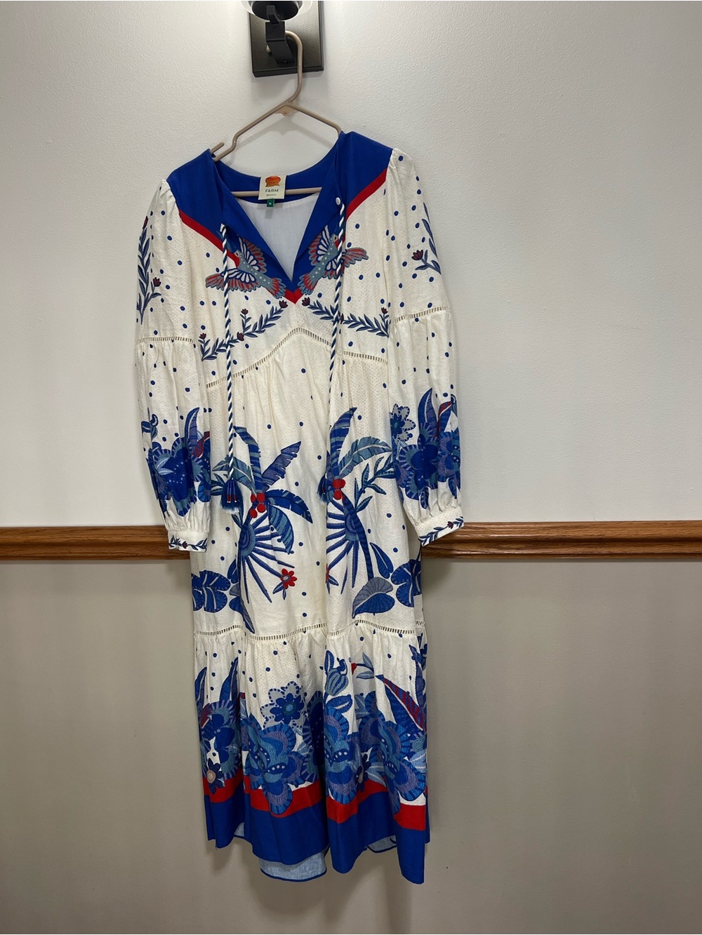 EUC Farm Rio Jungle Chic Maxi Dress size medium Retails $285 - Picture 3 of 9